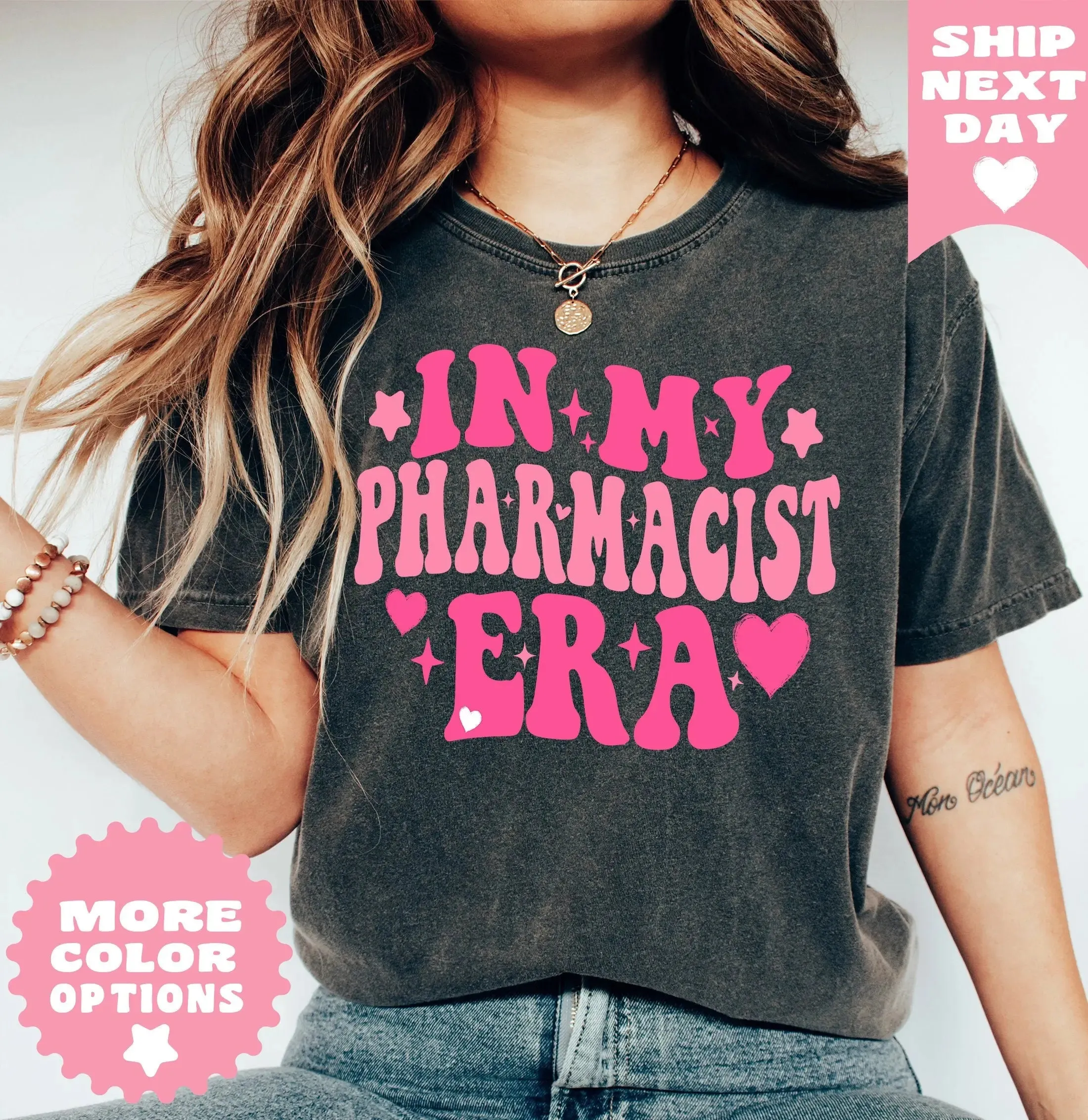 In My Pharmacist Era Best Pharmacist Appreciation T-Shirt, Pharmacist Shirt for Women ,Pharmacy Student Gift, Funny Pharmacist Gift for Her